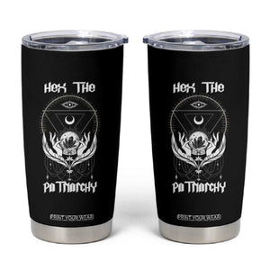 Hex The Patriarchy Feminist Witch Celestial Moon Tumbler Cup TS09 Black Print Your Wear