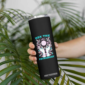 Feminist Witch Skinny Tumbler Hex The Patriarchy Celestial Moon TS09 Print Your Wear