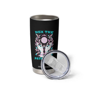 Feminist Witch Tumbler Cup Hex The Patriarchy Celestial Moon TS09 Print Your Wear