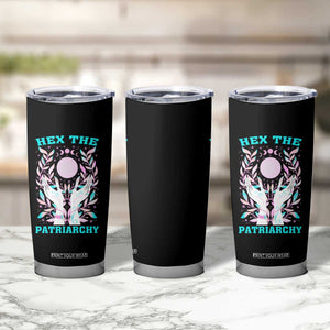 Feminist Witch Tumbler Cup Hex The Patriarchy Celestial Moon TS09 Print Your Wear