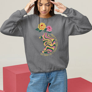 Not Fragile Like A Flower Fragile Like A Bomb Women's Rights RBG Ruth Bader Ginsburg Sweatshirt TS09 Charcoal Printyourwear