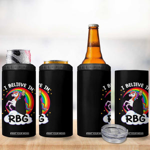 I Believe In RBG Unicorn Feminist Women's Rights 4 in 1 Can Cooler Tumbler TS09 Print Your Wear