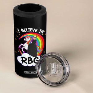 I Believe In RBG Unicorn Feminist Women's Rights 4 in 1 Can Cooler Tumbler TS09 Print Your Wear