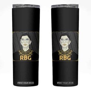 Feminist Skinny Tumbler Notorious RBG Ruth Bader Ginsburg Women's Rights TS09 Black Print Your Wear