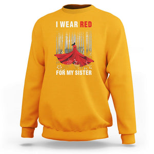 MMIW Sweatshirt I Wear Red For My Sister Native American TS09 Gold Printyourwear