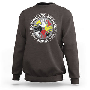 MMIW Sweatshirt No More Stolen Sisters Stop Missing Murdered Indigenous Women Girl TS09 Dark Chocolate Printyourwear