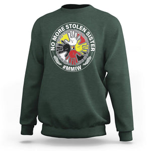MMIW Sweatshirt No More Stolen Sisters Stop Missing Murdered Indigenous Women Girl TS09 Dark Forest Green Printyourwear