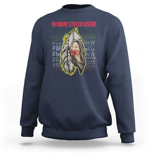 MMIW Sweatshirt No More Stolen Sisters Stop Missing Murdered Indigenous Women Girl TS09 Navy Printyourwear