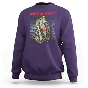 MMIW Sweatshirt No More Stolen Sisters Stop Missing Murdered Indigenous Women Girl TS09 Purple Printyourwear