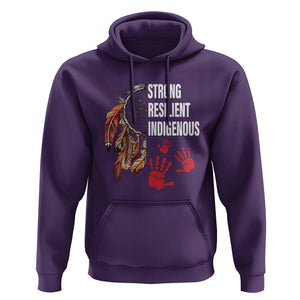 MMIW Hoodie Strong Resilient Indigenous Women Native American TS09 Purple Printyourwear