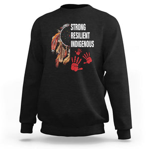 MMIW Sweatshirt Strong Resilient Indigenous Women Native American TS09 Black Printyourwear