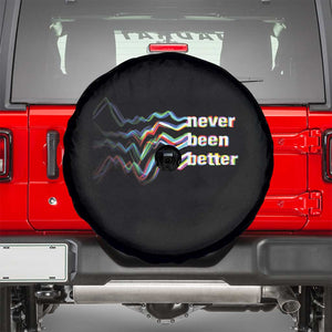 Mental Health Spare Tire Cover Existential Dread Never Been Better Vaporwave Typography Aesthetic TS09 Black Print Your Wear