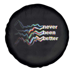 Mental Health Spare Tire Cover Existential Dread Never Been Better Vaporwave Typography Aesthetic TS09 Print Your Wear
