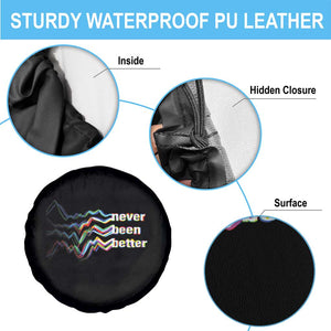 Mental Health Spare Tire Cover Existential Dread Never Been Better Vaporwave Typography Aesthetic TS09 Print Your Wear