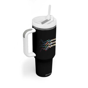 Mental Health Tumbler With Handle Existential Dread Never Been Better Vaporwave Typography Aesthetic TS09 Print Your Wear