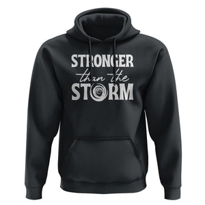 Mental Health Awareness Hoodie Stronger Than The Storm Warrior TS09 Black Printyourwear