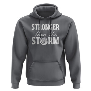 Mental Health Awareness Hoodie Stronger Than The Storm Warrior TS09 Charcoal Printyourwear