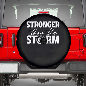 Mental Health Awareness Spare Tire Cover Stronger Than The Storm Warrior TS09 Black Print Your Wear