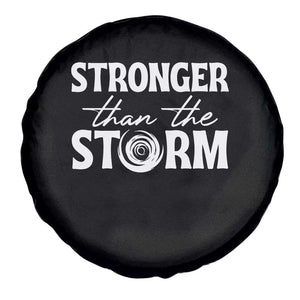 Mental Health Awareness Spare Tire Cover Stronger Than The Storm Warrior TS09 Print Your Wear