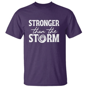 Mental Health Awareness T Shirt Stronger Than The Storm Warrior TS09 Purple Printyourwear