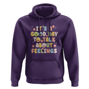 Mental Health Awareness Hoodie It's Good Day to Talk About Feelings Counselor Therapist TS09 Purple Printyourwear