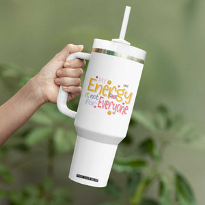 Mental Health Tumbler With Handle My Energy Is Not For Everyone TS09 Print Your Wear