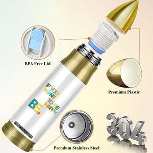 Mental Health Bullet Tumbler If You Want To Be Happy, Be. TS09 Print Your Wear