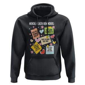 Mental Health Reminders Motivation Hoodie TS09 Black Printyourwear
