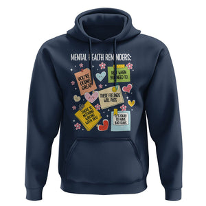 Mental Health Reminders Motivation Hoodie TS09 Navy Printyourwear
