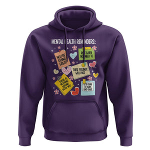 Mental Health Reminders Motivation Hoodie TS09 Purple Printyourwear