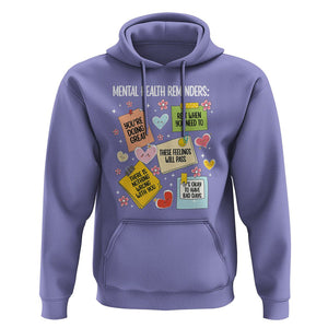 Mental Health Reminders Motivation Hoodie TS09 Violet Printyourwear