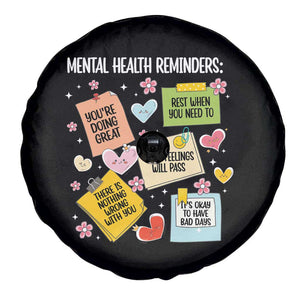 Mental Health Reminders Motivation Spare Tire Cover TS09 Print Your Wear
