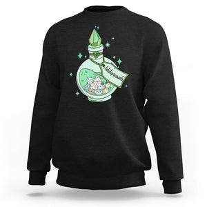 Mental Health Cat Lover Sweatshirt Antidepressants Cat Cute Pill TS09 Black Printyourwear