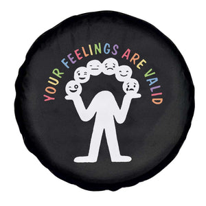 Mental Health Spare Tire Cover Your Feelings Are Valid All Emotions TS09 Print Your Wear