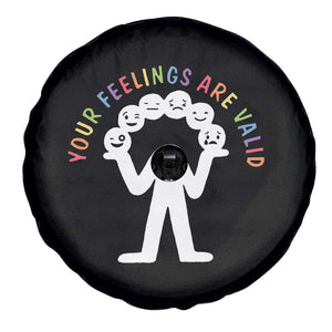 Mental Health Spare Tire Cover Your Feelings Are Valid All Emotions TS09 Print Your Wear