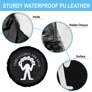 Mental Health Spare Tire Cover Your Feelings Are Valid All Emotions TS09 Print Your Wear