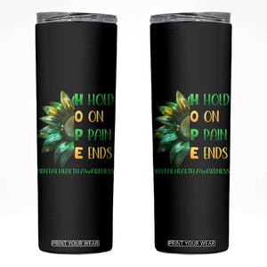 Mental Health Skinny Tumbler HOPE Hold On Pain Ends Suicide Prevention TS09 Black Print Your Wear