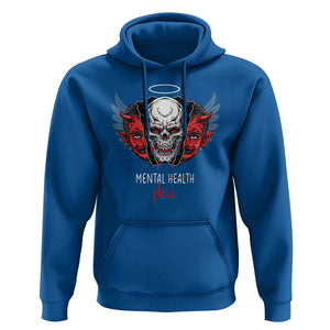 Mental Health Hell Satan Skull Hoodie TS09 Royal Blue Printyourwear