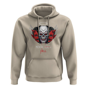 Mental Health Hell Satan Skull Hoodie TS09 Sand Printyourwear
