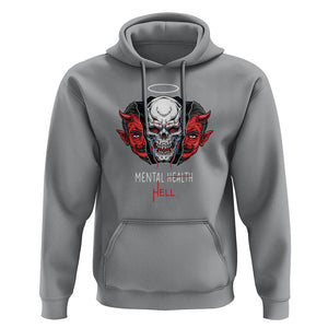 Mental Health Hell Satan Skull Hoodie TS09 Sport Gray Printyourwear