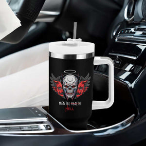 Mental Health Hell Satan Skull Tumbler With Handle TS09 Print Your Wear