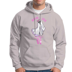 Halloween Hoodie Boo-Jee Ballerina Spooky Season Cute Ghost TS09 Ice Gray Print Your Wear