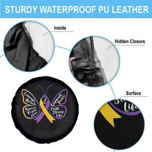 Fight Bladder Health And Cancer Awareness Butterfly Spare Tire Cover TS09 Print Your Wear