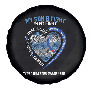 My Son's Fight Is My Fight Type 1 Diabetes Awareness Spare Tire Cover TS09 Print Your Wear