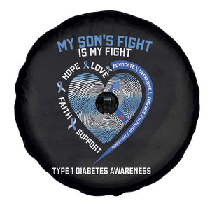 My Son's Fight Is My Fight Type 1 Diabetes Awareness Spare Tire Cover TS09 Print Your Wear