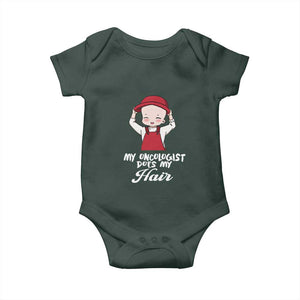 Chemotherapy Awareness Baby Onesie My Oncologist Does My Hair Cute Girls Woman TS09 Print Your Wear