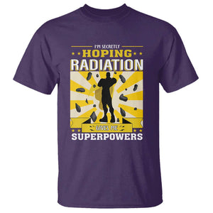 Chemotherapy Awareness T Shirt Radiation Gives Me Superpowers TS09 Purple Print Your Wear