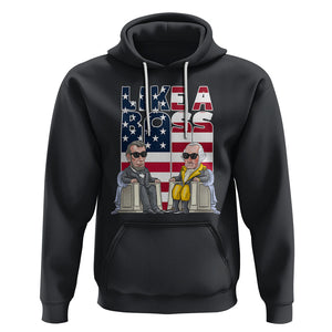 Presidents Day Hoodie Like A Boss Washington Lincoln Abe George US Flag TS09 Black Printyourwear