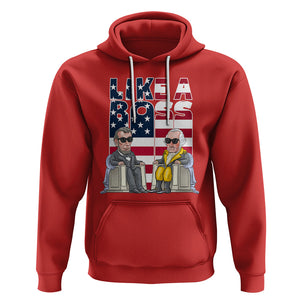 Presidents Day Hoodie Like A Boss Washington Lincoln Abe George US Flag TS09 Red Printyourwear