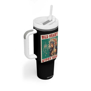 Native American Tumbler With Handle Wild Heart Gypsy Soul Women TS09 Print Your Wear